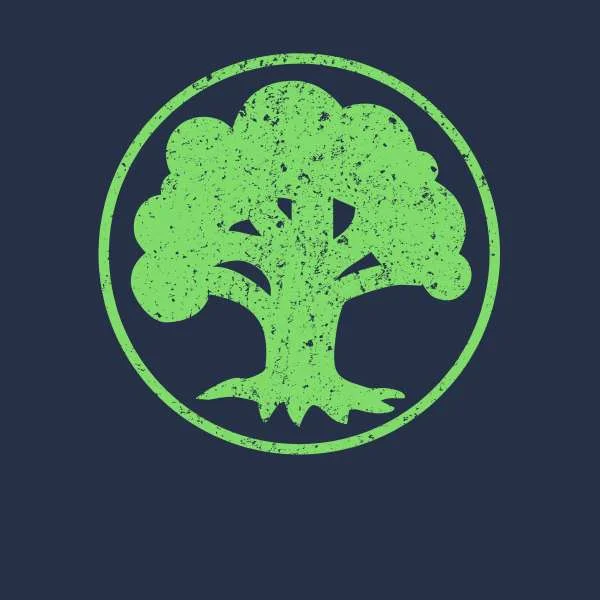 Magic the Gathering Mana Green Hoodie - Navy