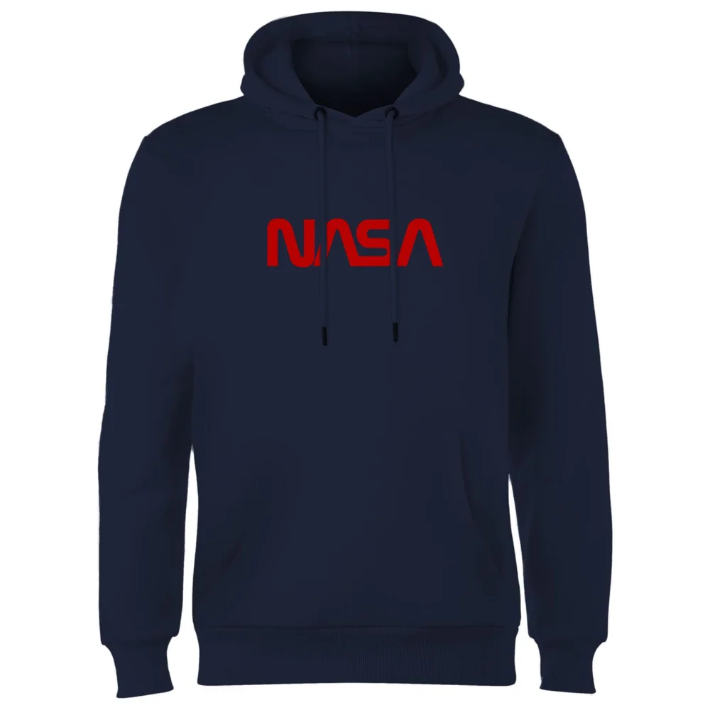 NASA Worm Logotype Hoodie - Navy - S Afbeelding 1