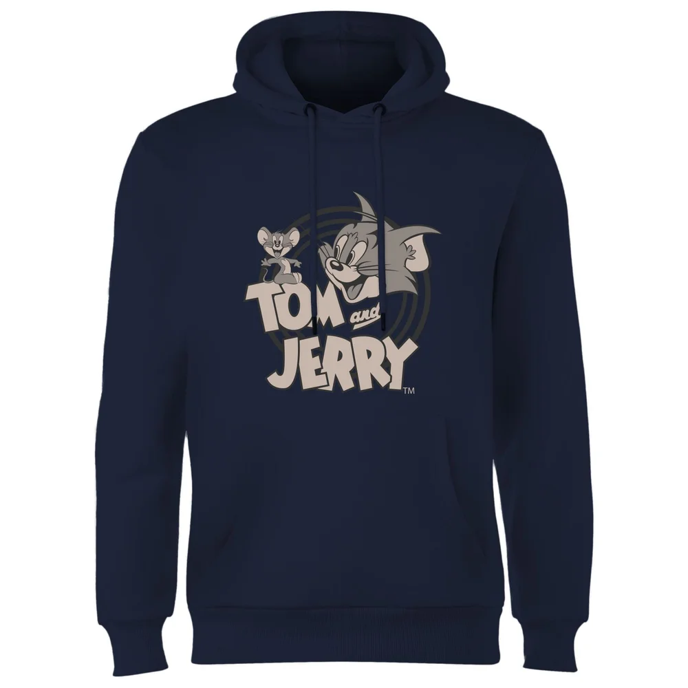 Tom & Jerry Circle Hoodie - Navy - XXL Afbeelding 1