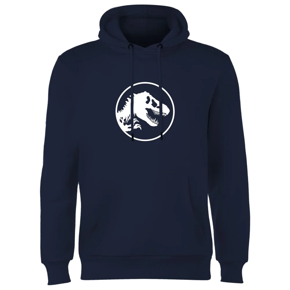 Jurassic Park Circle Logo Hoodie - Navy - S Afbeelding 1