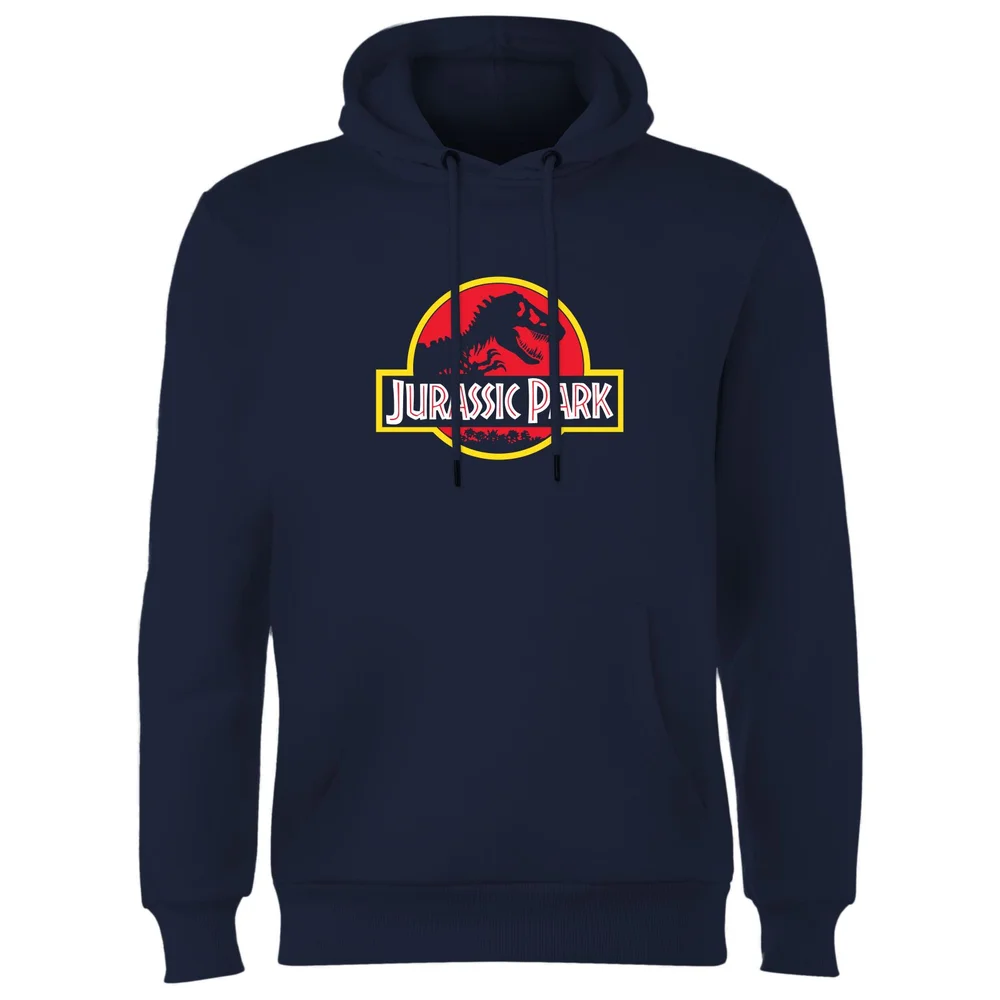 Jurassic Park Logo Hoodie - Navy - M Afbeelding 1