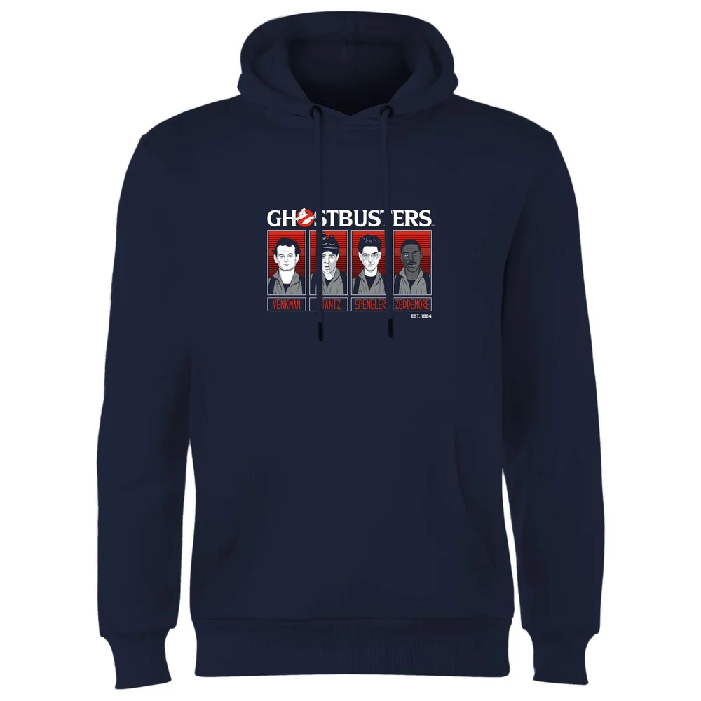 Ghostbusters Line-Up Hoodie - Navy - S Afbeelding 1