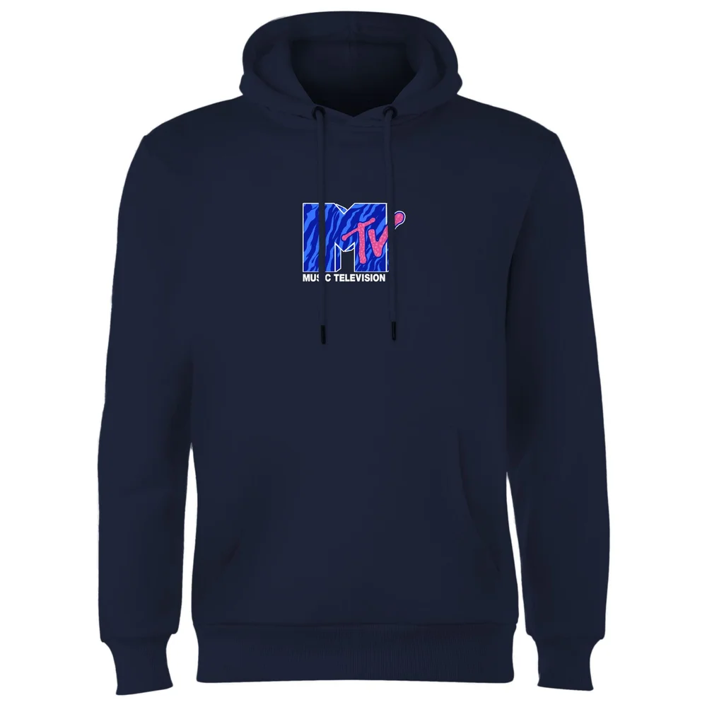 MTV Front Print Hoodie - Navy - S Afbeelding 1