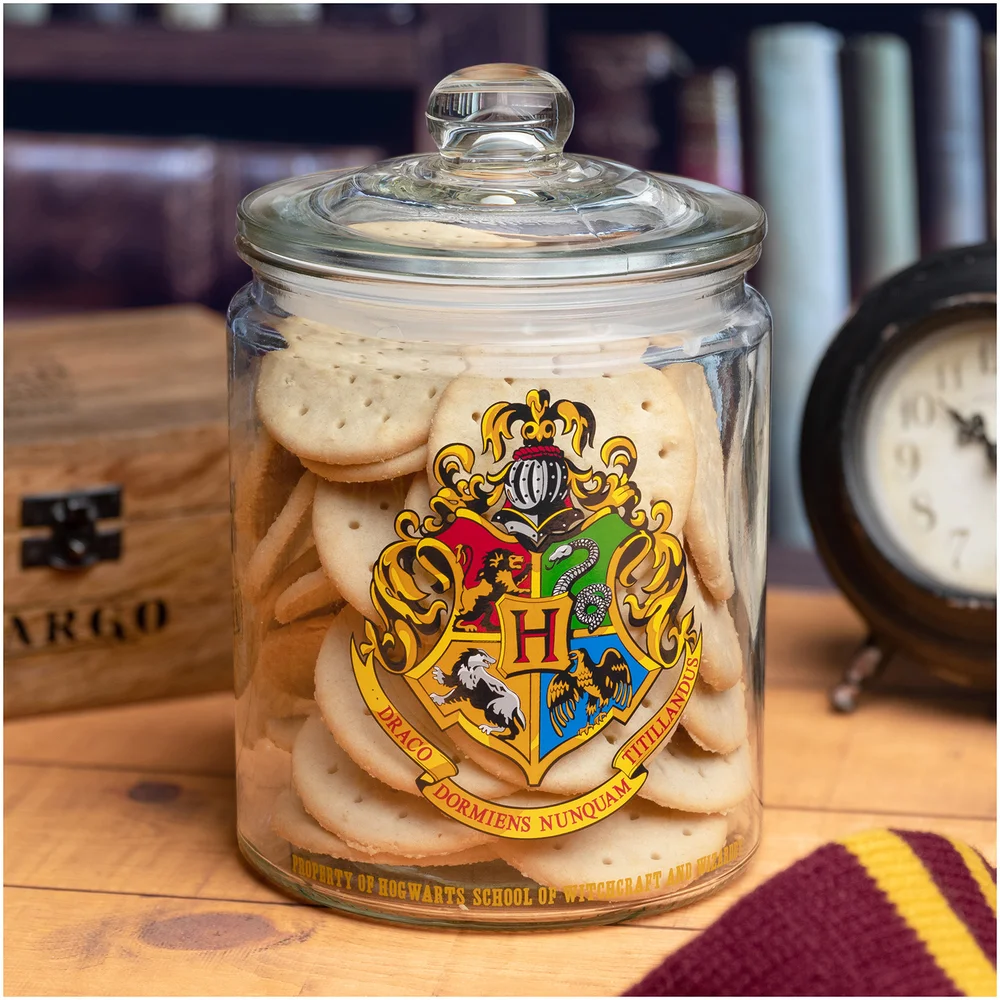 Harry Potter Hogwarts Glass Cookie Jar Afbeelding 1