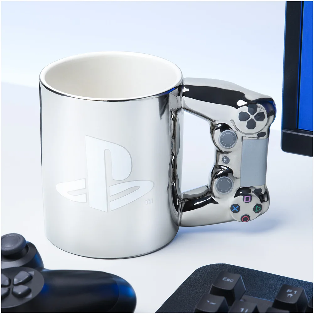 Playstation DS4 Silver Controller Mug Afbeelding 1