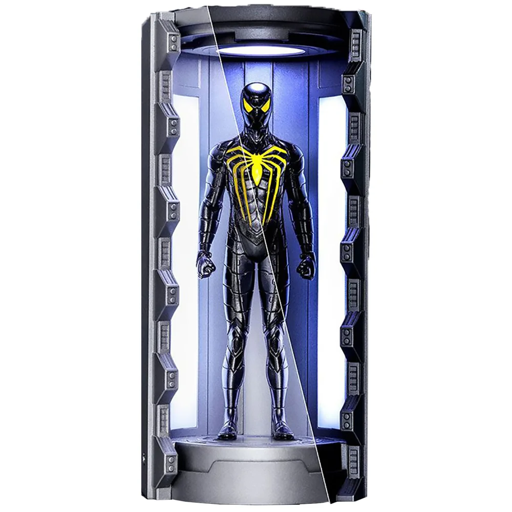 Hot Toys Marvel's Spider-Man Anti-Ock Suit with Spider-Man Armory Video Game Masterpiece Compact Miniature Figure Afbeelding 1