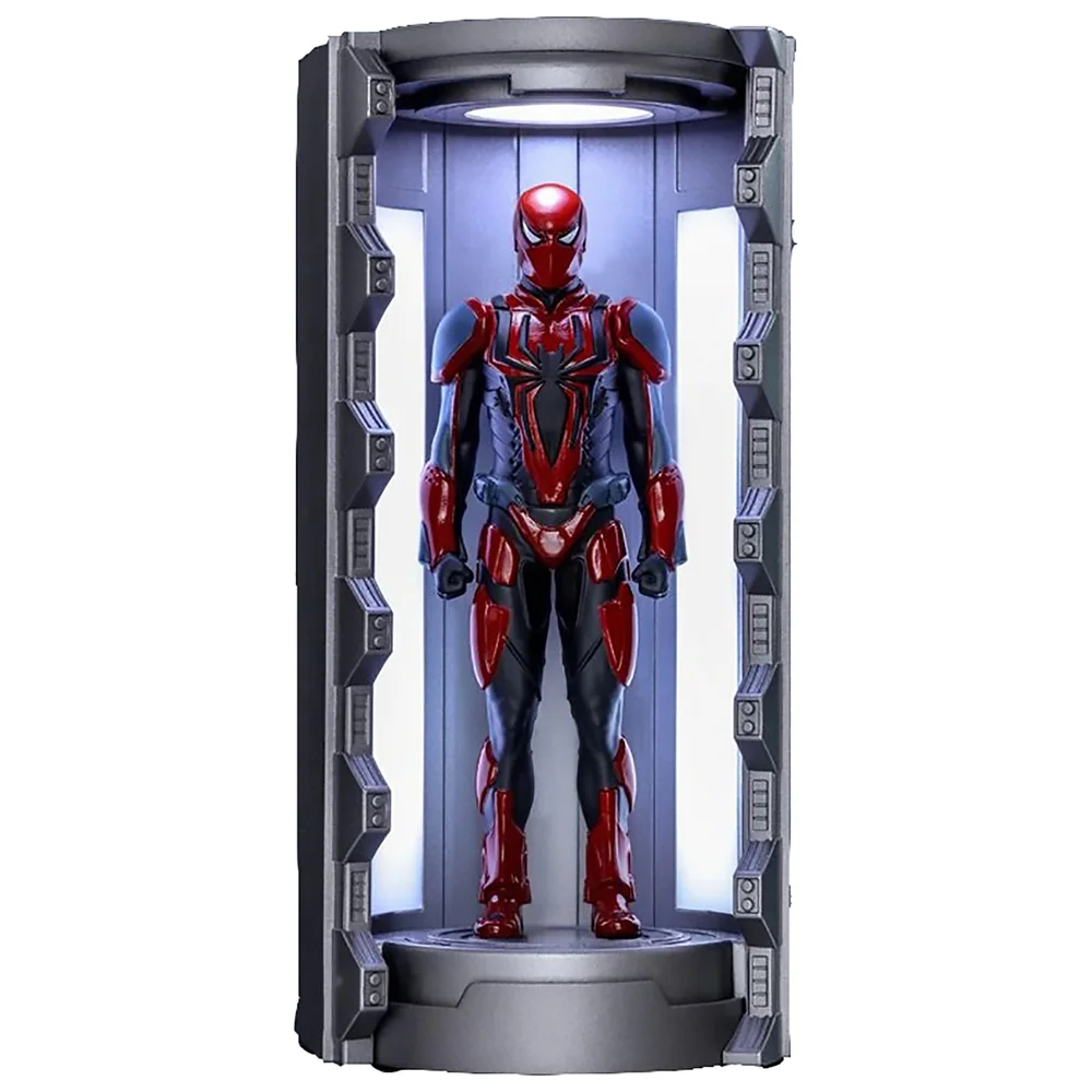 Hot Toys Marvel's Spider-Man Mk III Suit with Spider-Man Armory Video Game Masterpiece Compact Miniature Figure Afbeelding 1