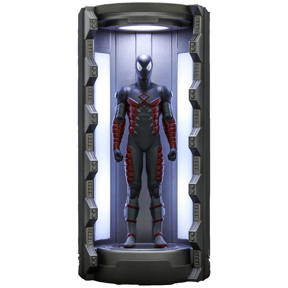 Hot Toys Marvel's Spider-Man Electrically Insulated Suit with Spider-Man Armory Video Game Masterpiece Compact Miniature Figure Afbeelding 1