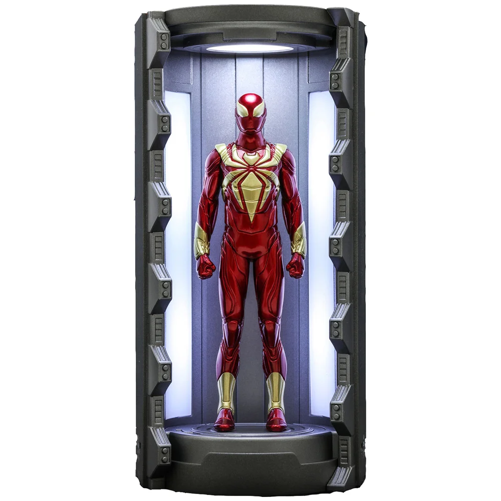 Hot Toys Marvel's Spider-Man Iron Spider Suit with Spider-Man Armory Video Game Masterpiece Compact Miniature Figure Afbeelding 1