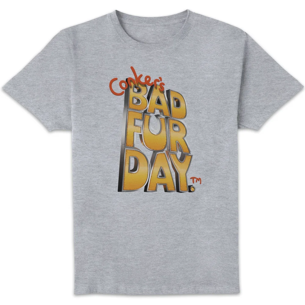 Conker Bad Fur Day Unisex T-Shirt - Grey - S Afbeelding 1