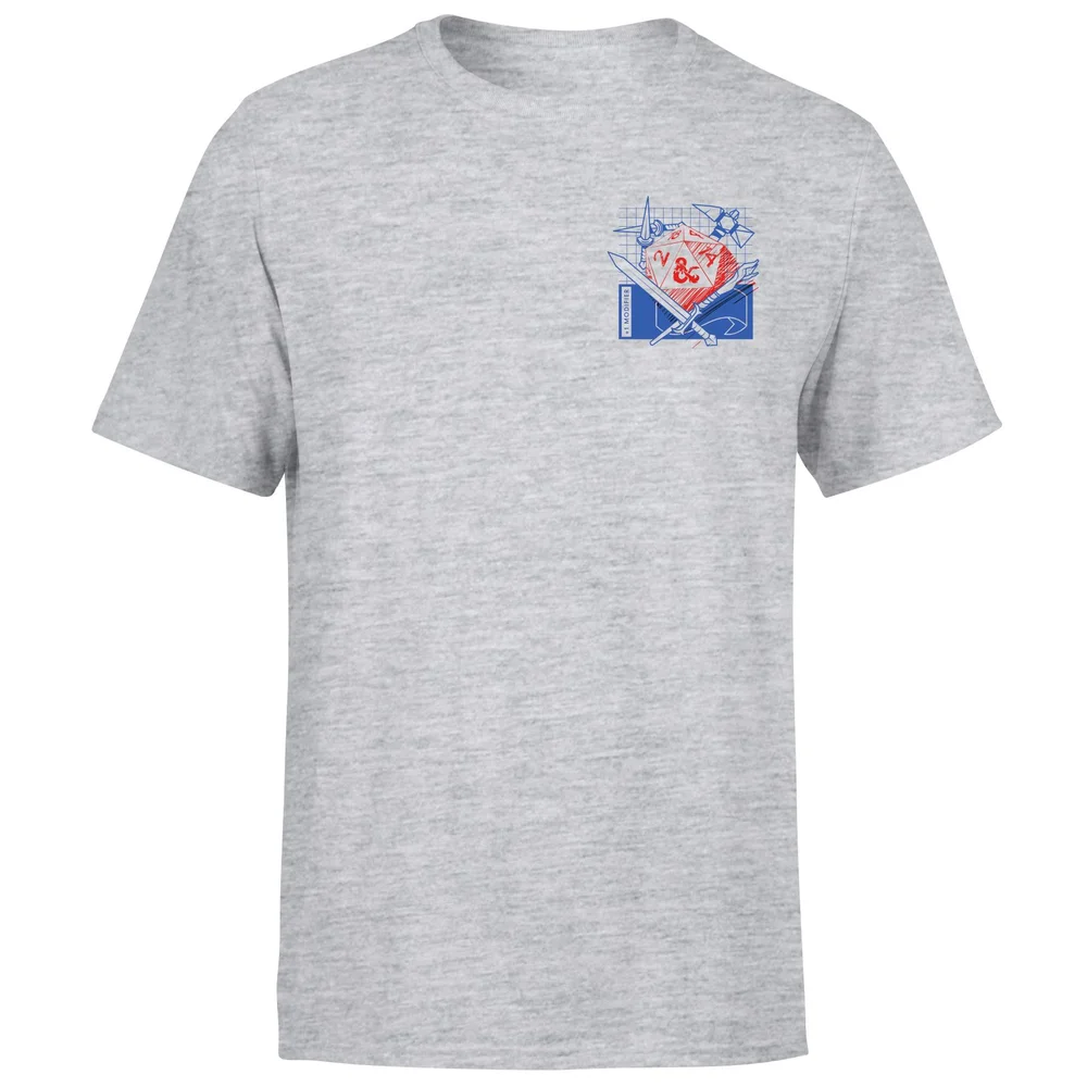 Dungeons & Dragons Players Handbook Unisex T-Shirt - Grey - S Afbeelding 1