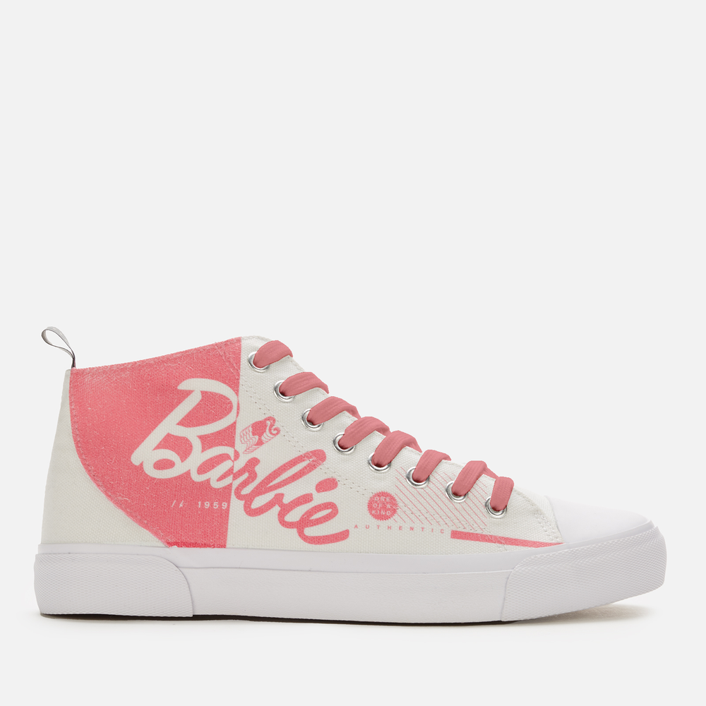 Akedo x Barbie Kids' High Top - White - UK Kids 10 / EU28 Afbeelding 1