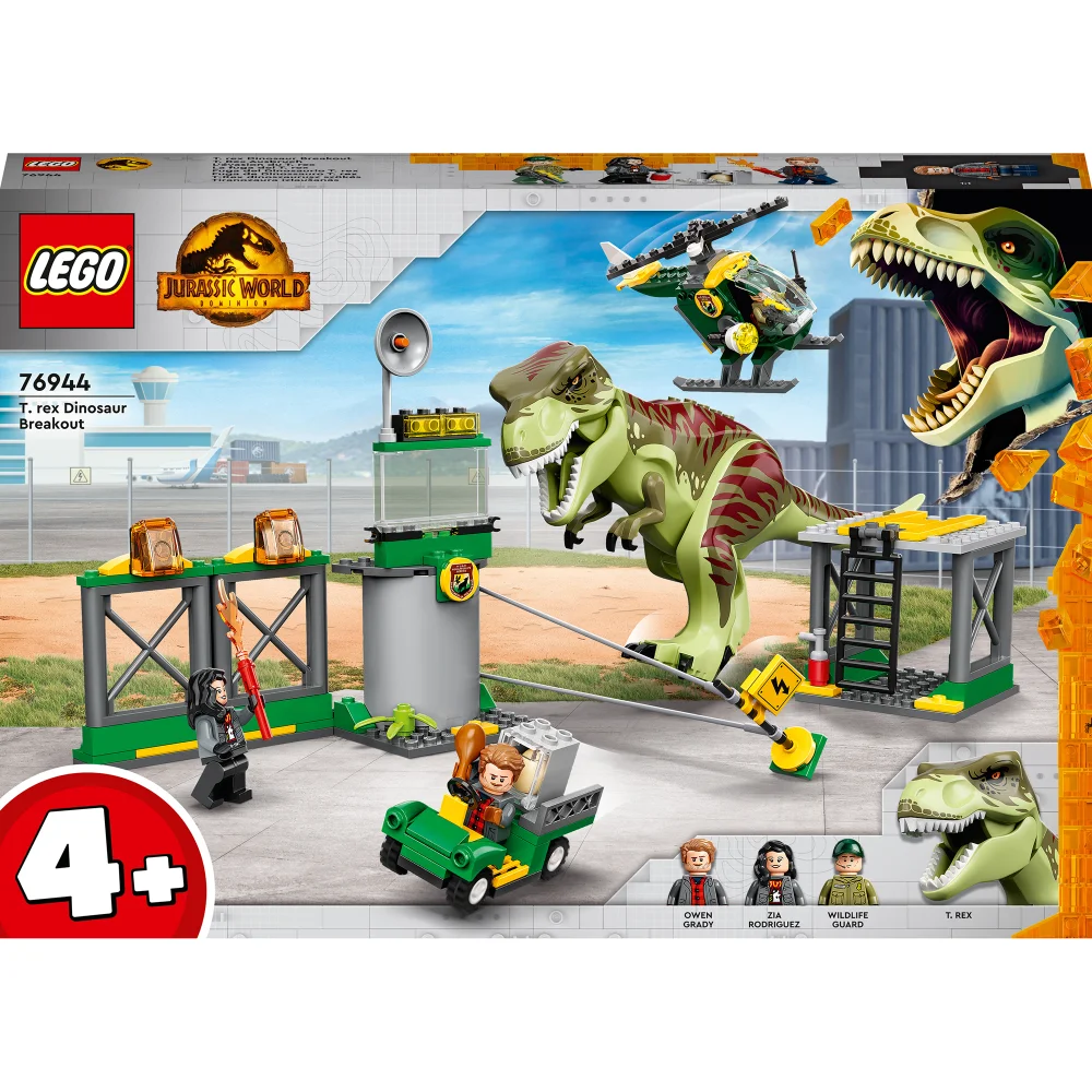 LEGO Jurassic World: T. rex Dinosaur Breakout Toy Set (76944) Afbeelding 1
