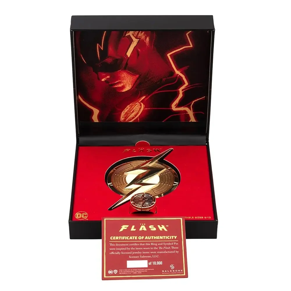 SalesOne DC Comics The Flash Pin And Ring Replica Numbered Limited Edition Afbeelding 1