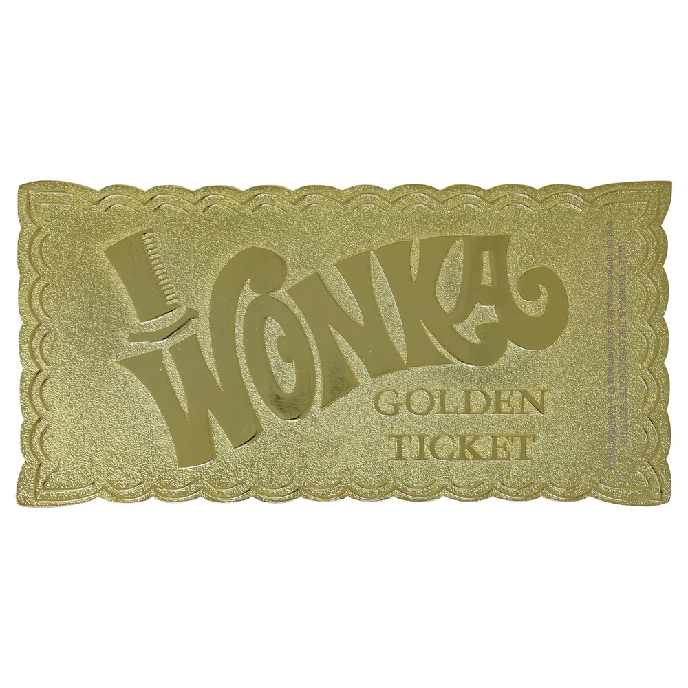 Fanattik Willy Wonka Replica Golden Ticket Afbeelding 1