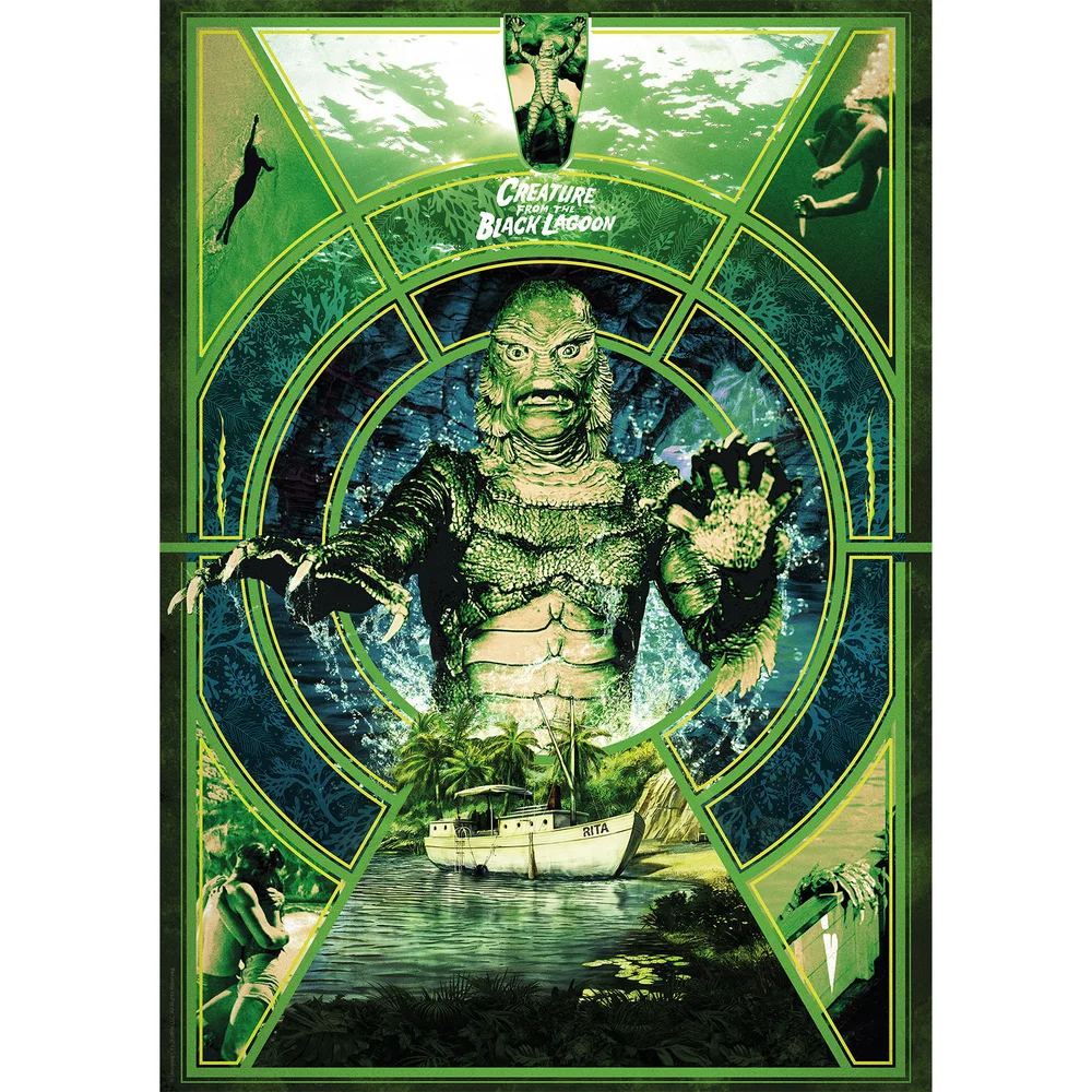 Fanattik Creature from the Black Lagoon Limited Edition Art Print Afbeelding 1