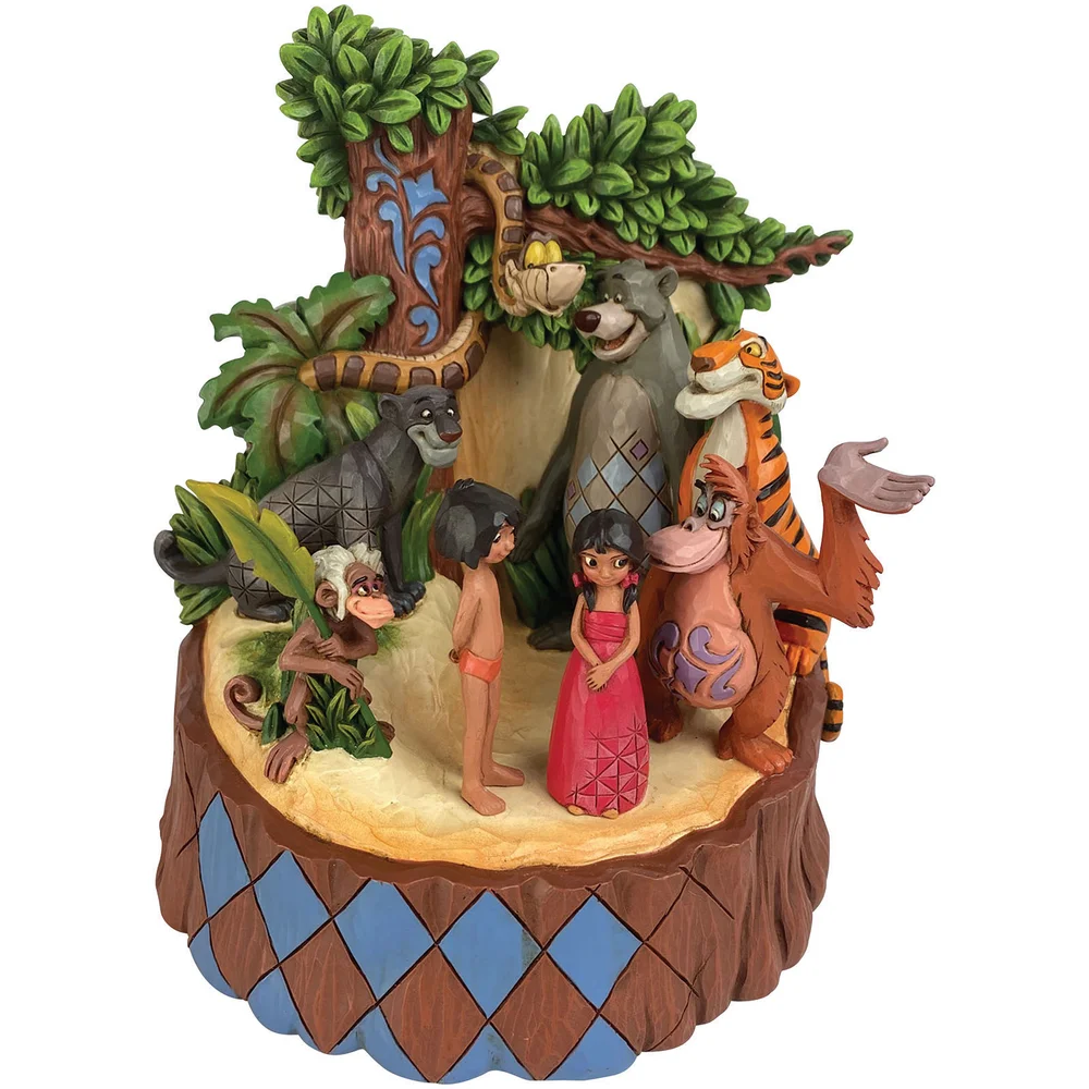 Disney Traditions Jungle Book Carved by Heart Figurine Afbeelding 1