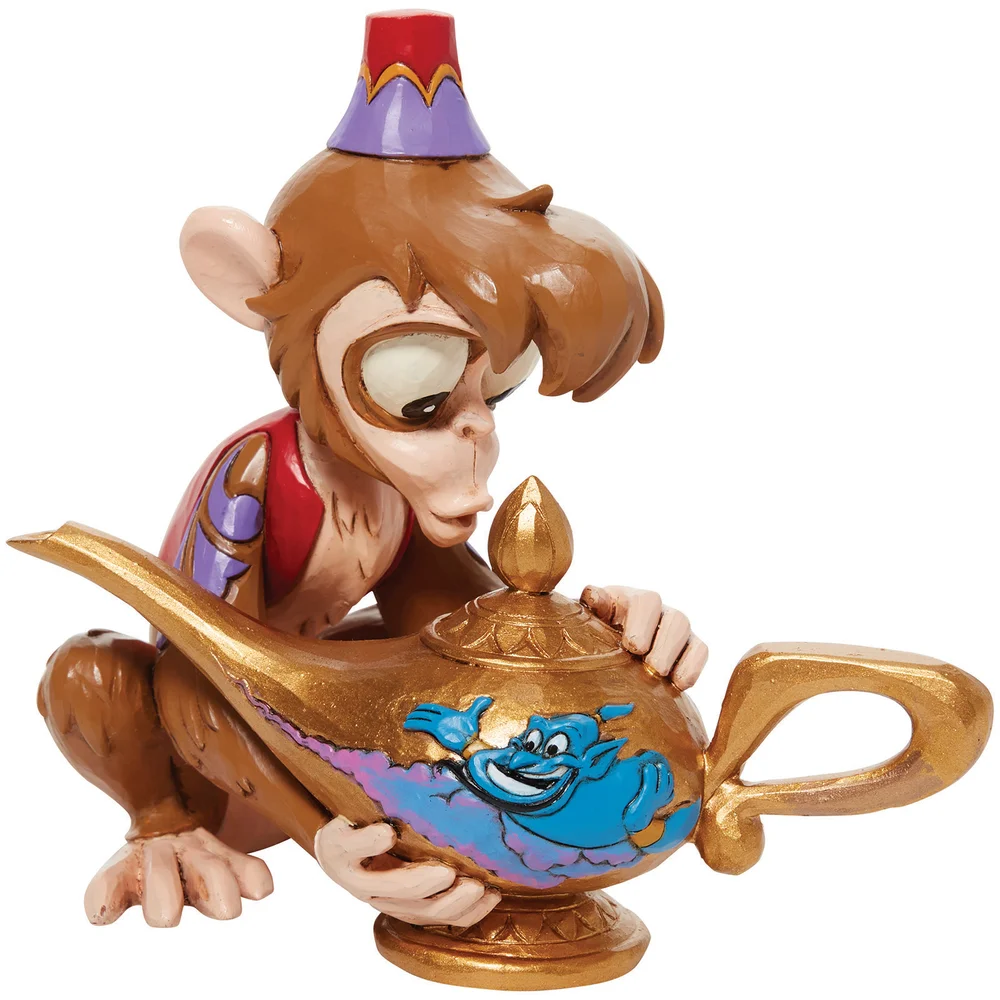 Disney Traditions Aladdin - Abu with Genie Lamp Figurine Afbeelding 1
