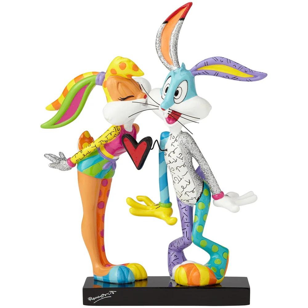 Looney Tunes Britto Lola Kissing Bugs Bunny Figurine Afbeelding 1