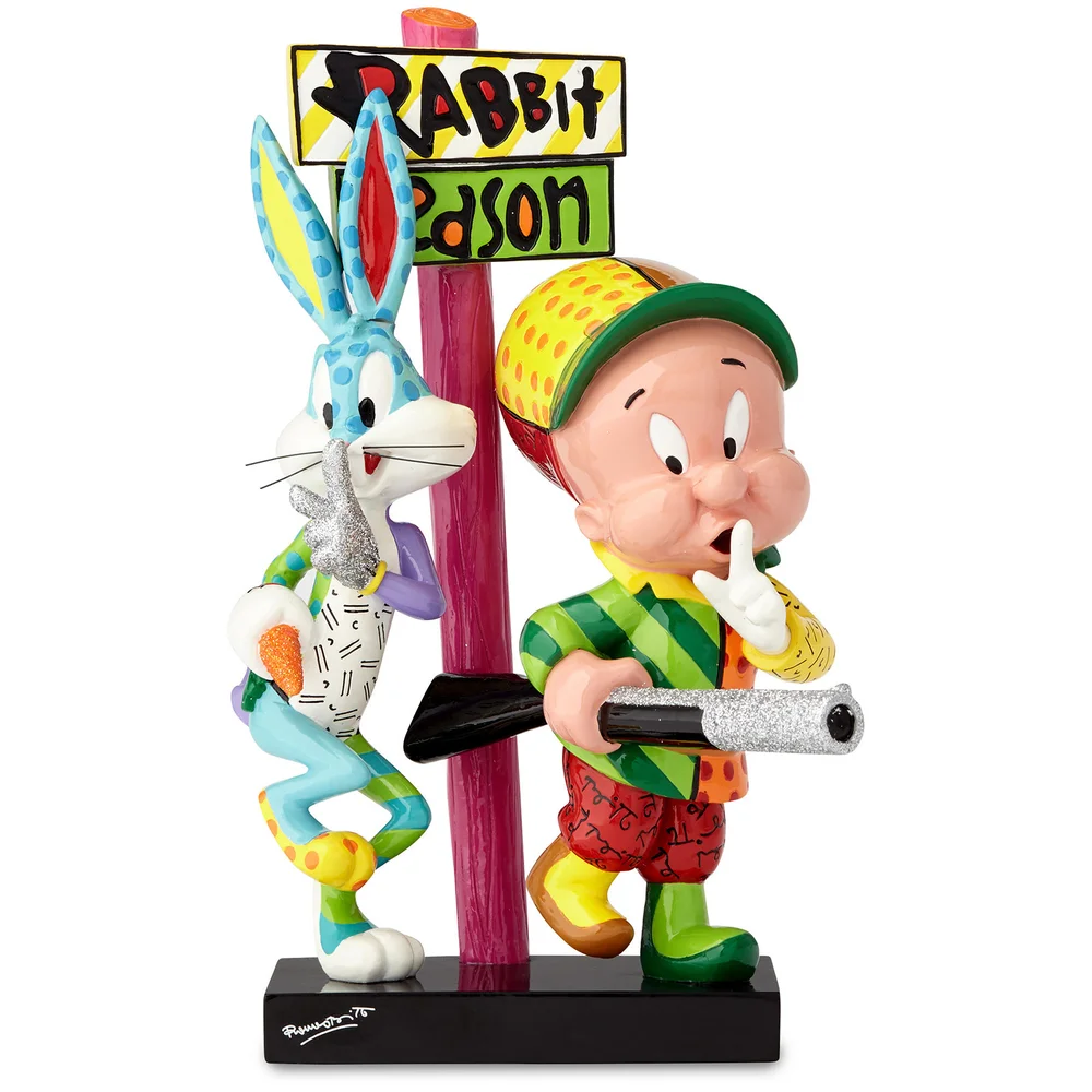 Looney Tunes Britto Elmer and Bugs Bunny Figurine Afbeelding 1