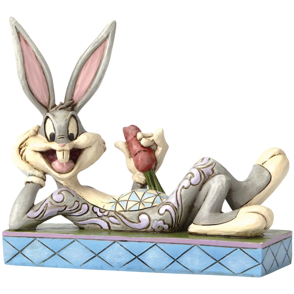 Looney Tunes by Jim Shore 'Cool as a Carrot' Bugs Bunny Figurine Afbeelding 1