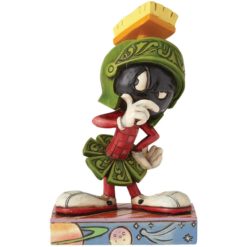 Looney Tunes by Jim Shore 'World Conqueror' Marvin the Martian Figurine Afbeelding 1
