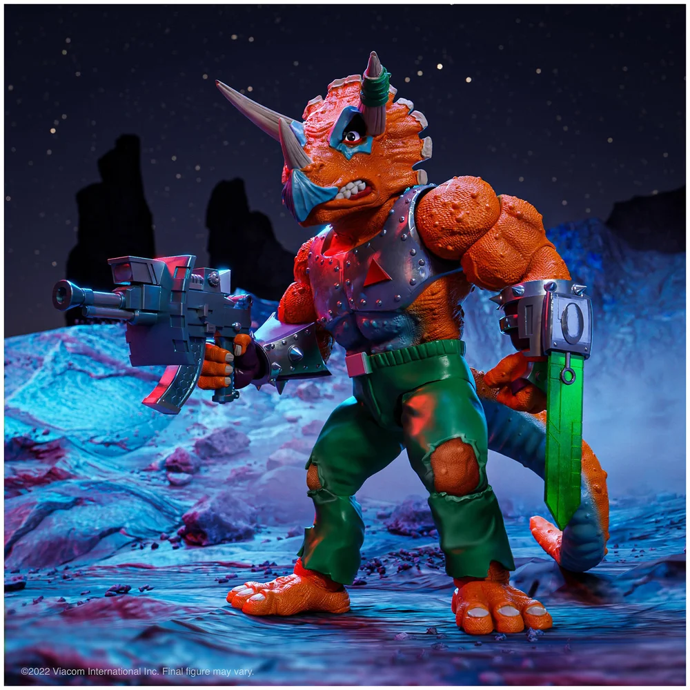 Super7 Teenage Mutant Ninja Turtles Ultimates! Figure - Triceraton Afbeelding 1