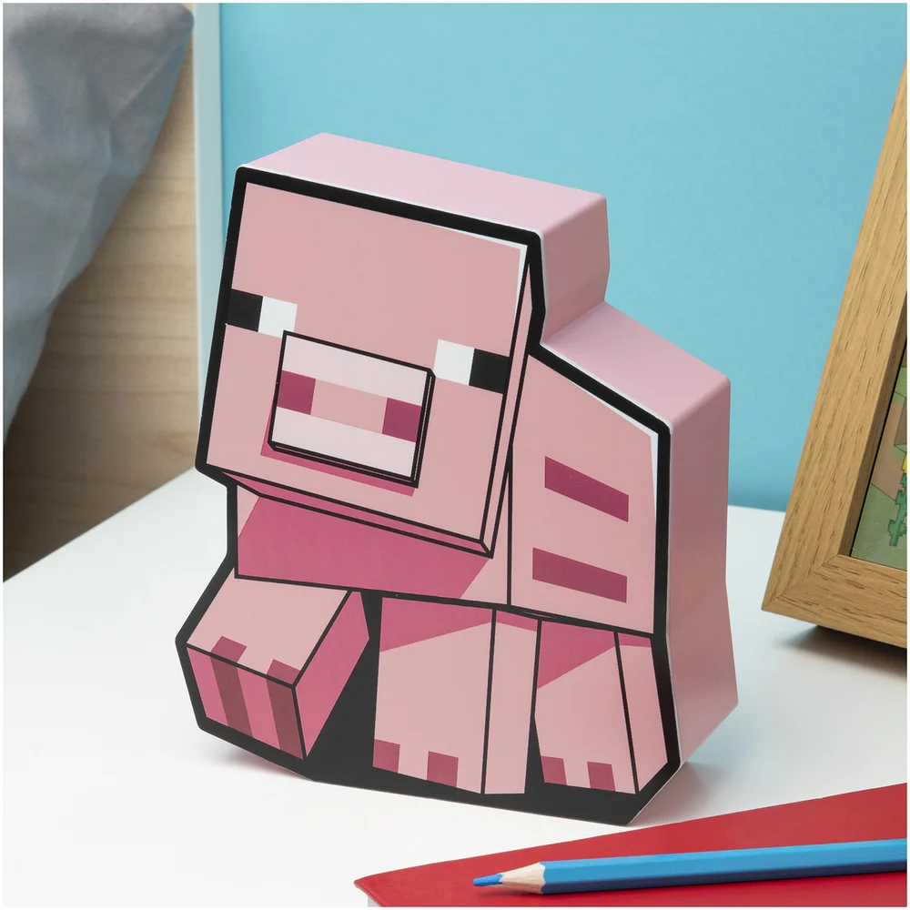 Minecraft Pig 2D Box Light Afbeelding 1