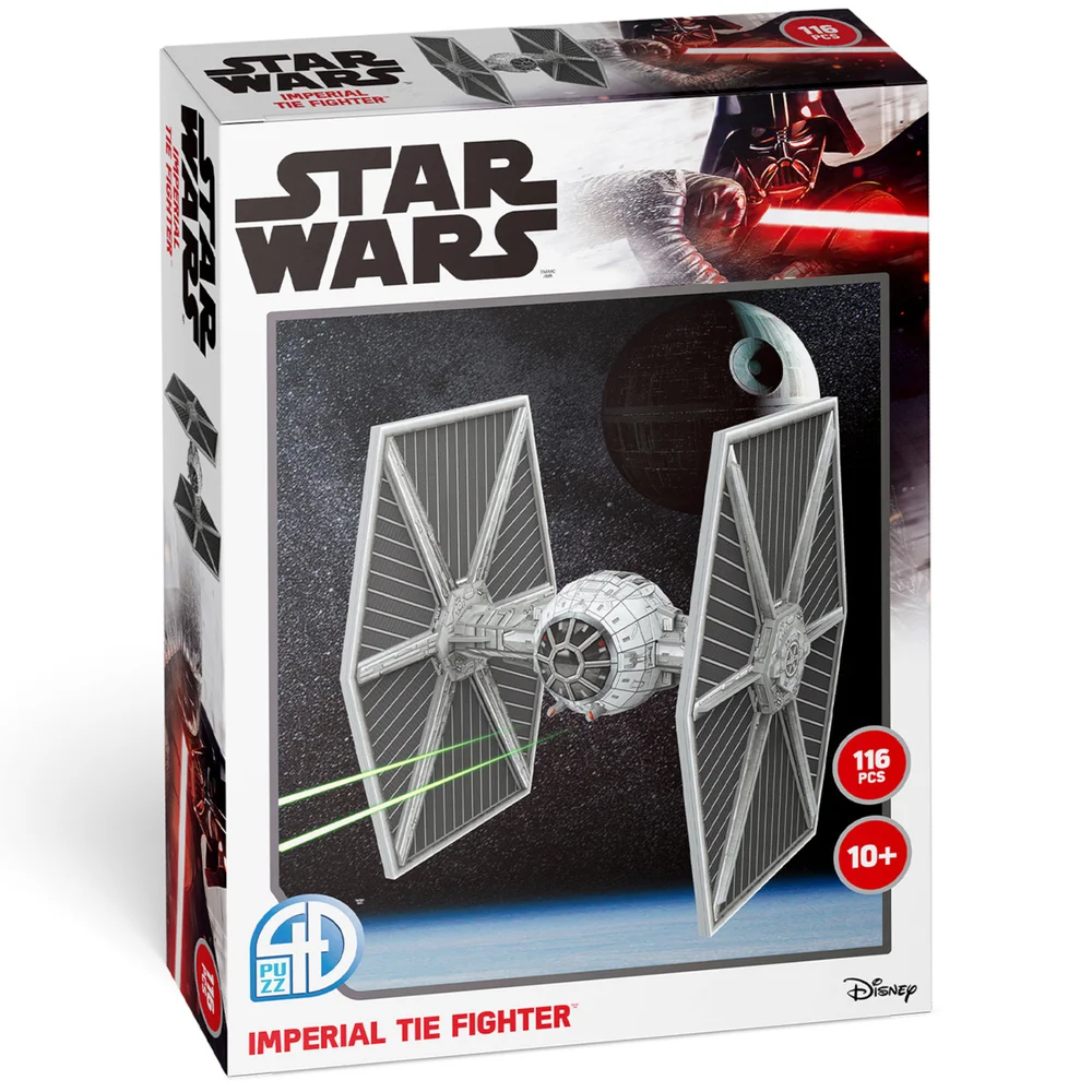 Star Wars Imperial TIE Fighter Paper Core 3D Puzzle Model Afbeelding 1