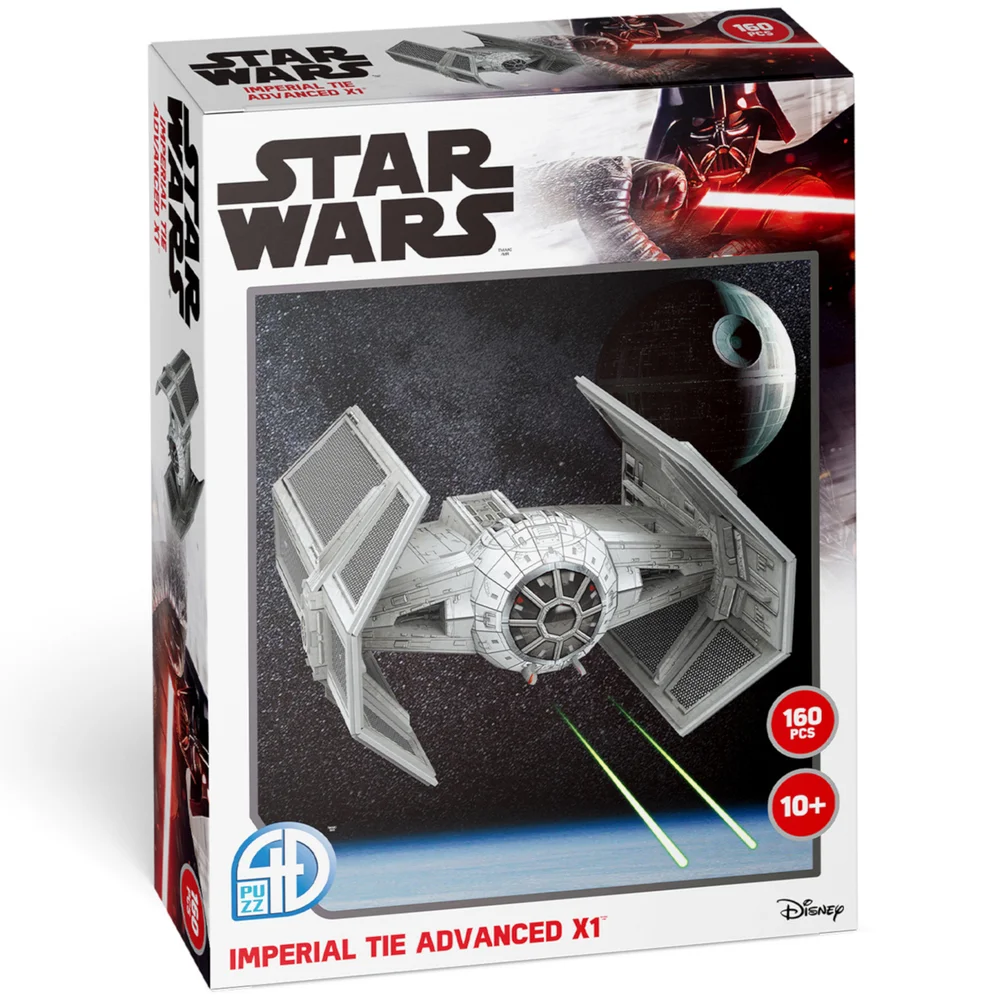 Star Wars Imperial TIE Advanced X1 Fighter Paper Core 3D Puzzle Model Afbeelding 1