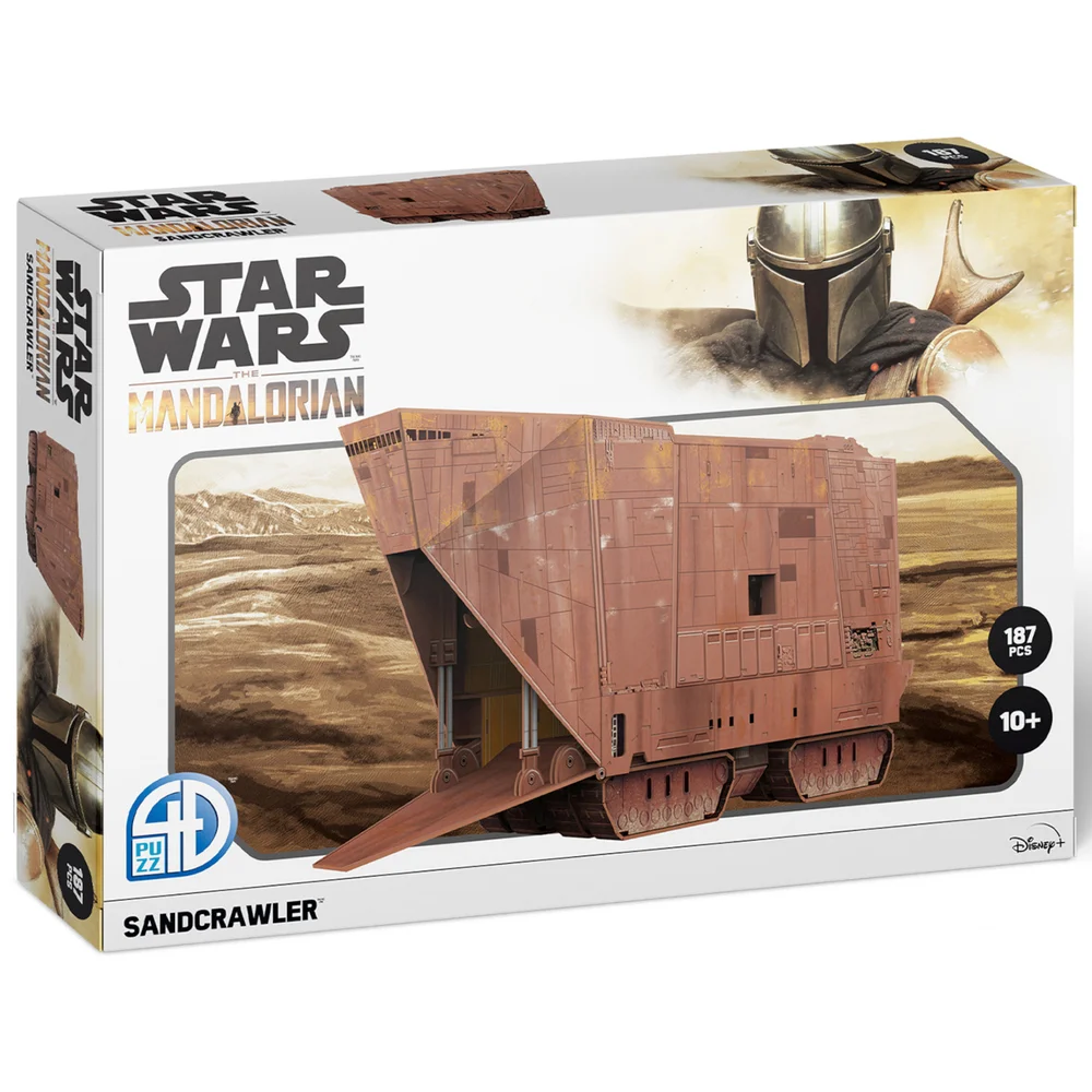 Star Wars: The Mandalorian Sandcrawler Paper Core 3D Puzzle Model Afbeelding 1