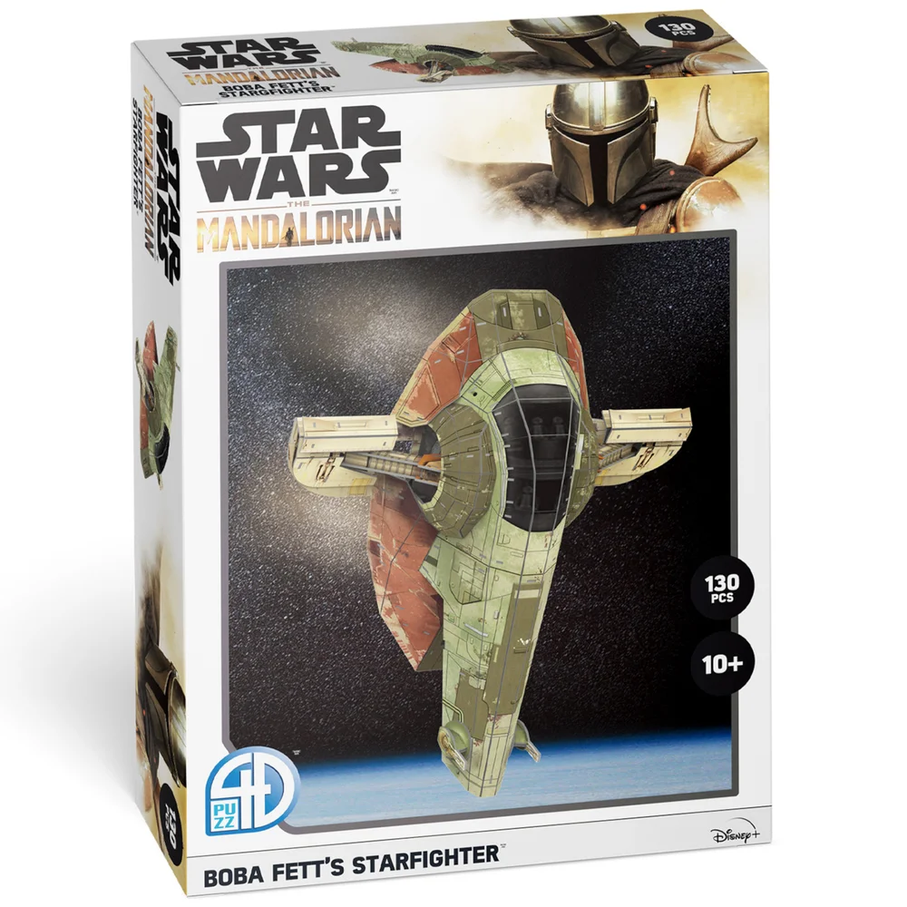 Star Wars: The Mandalorian Boba Fett's Starfighter Paper Core 3D Puzzle Model Afbeelding 1