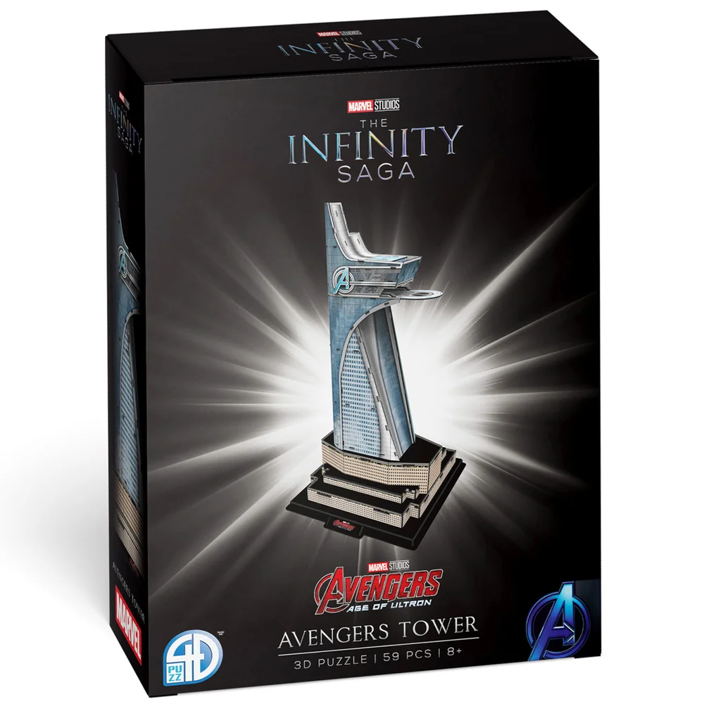 Marvel Studios: Avengers Tower Paper Core 3D Puzzle Model Afbeelding 1