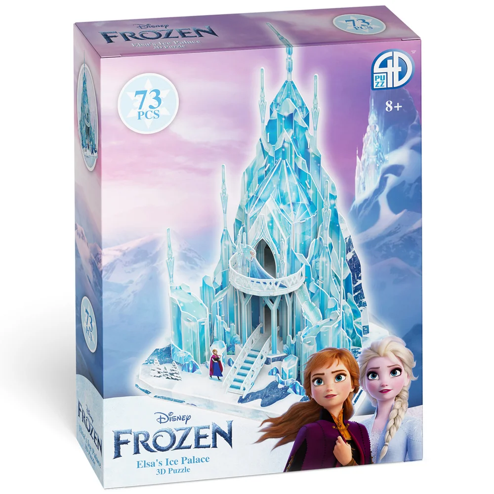 Disney Frozen Ice Palace Paper Core 3D Puzzle Model Afbeelding 1