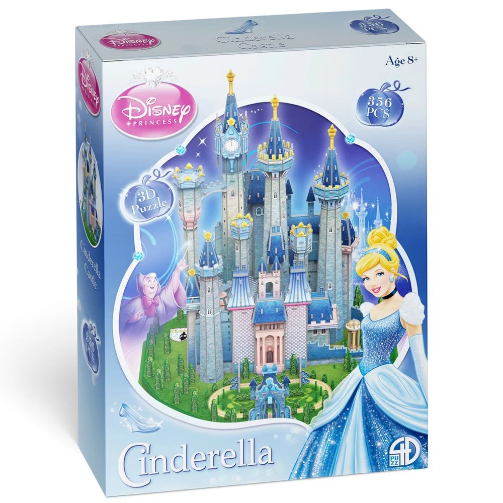 Disney Cinderella Castle Paper Core 3D Puzzle Model Afbeelding 1