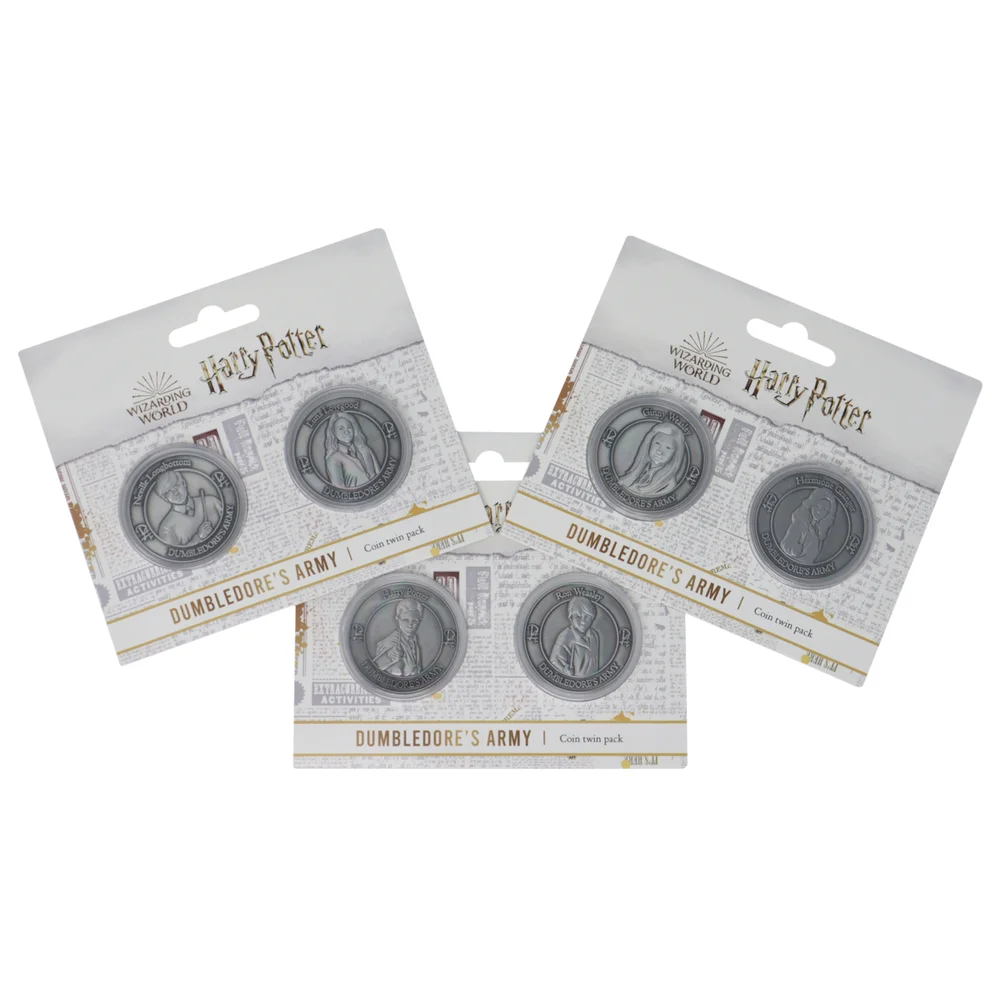Harry Potter Set of Limited Edition Dumbledore's Army Collectible Coins Afbeelding 1