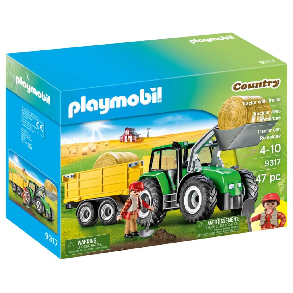 Playmobil Tractor with Trailer (9317) Afbeelding 1