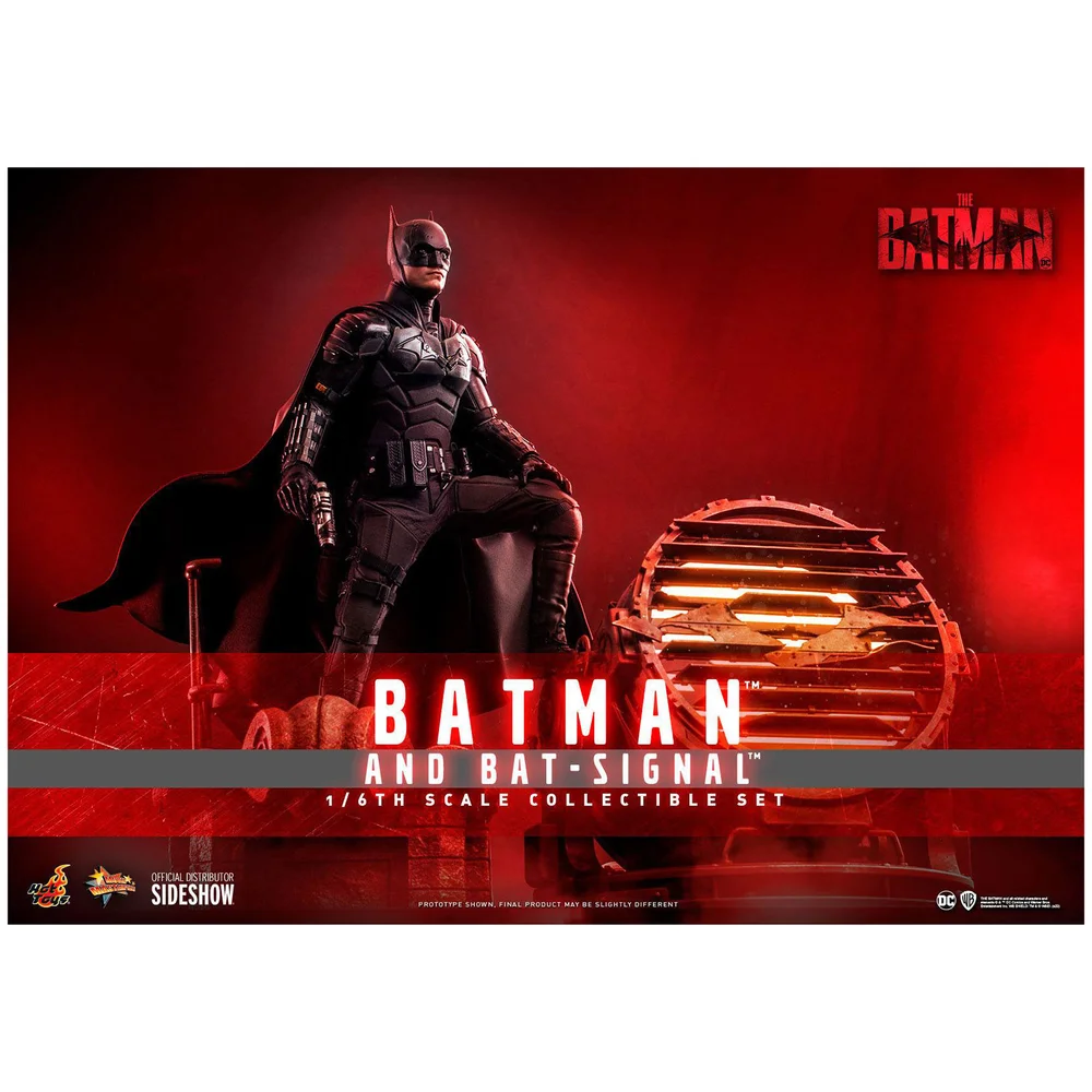 Hot Toys DC Comics The Batman Movie Masterpiece Action Figure 1/6 Batman with Bat-Signal 31 cm Afbeelding 1