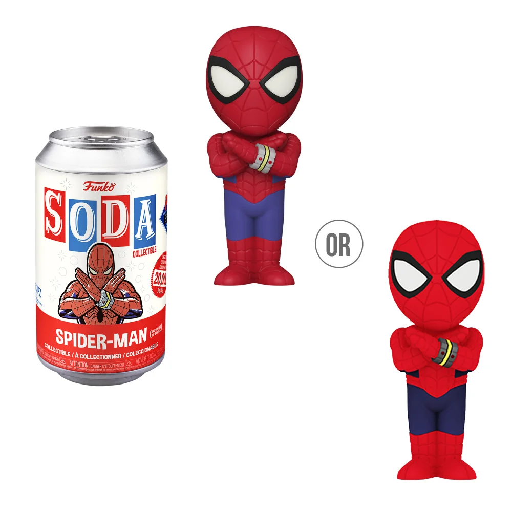 Marvel Comics Japanese Spider-Man w/Glow Chase Vinyl Soda Figure Afbeelding 1