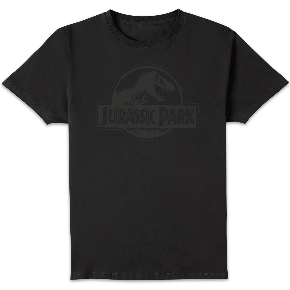 Jurassic Park Monochrome Men's T-Shirt - Black - S Afbeelding 1