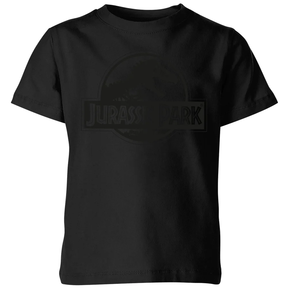 Jurassic Park Monochrome Kids' T-Shirt - Black - 98/104 (3-4 jaar) Afbeelding 1