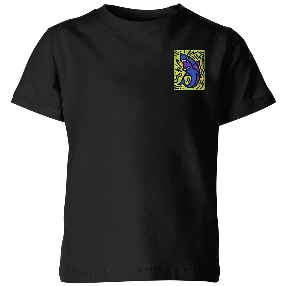Jaws Doodle Icon Kids' T-Shirt - Black - 98/104 (3-4 jaar) Afbeelding 1