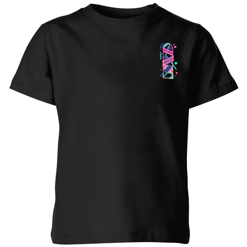 Back To The Future Hover Board Kids' T-Shirt - Black - 98/104 (3-4 jaar) Afbeelding 1