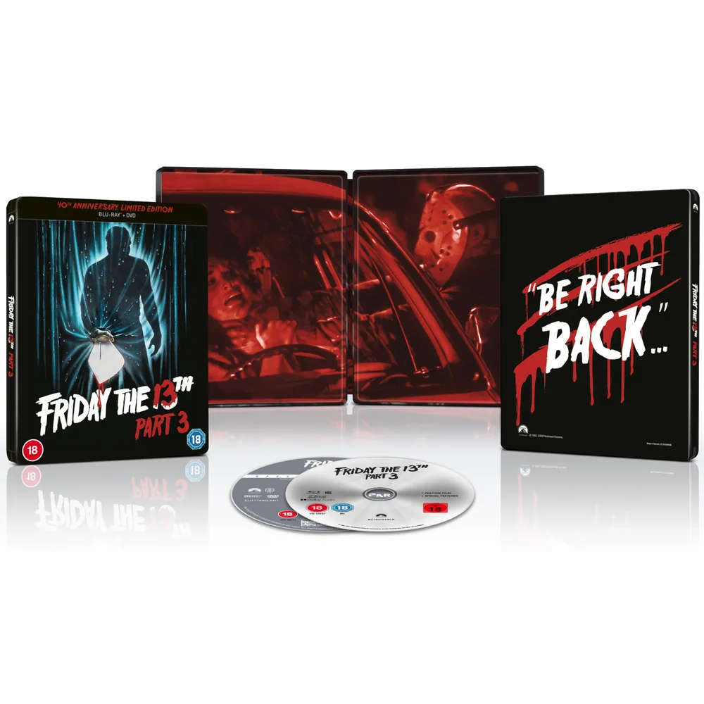 Friday The 13th Part 3 - 40th Anniversary Limited Edition Steelbook Afbeelding 1
