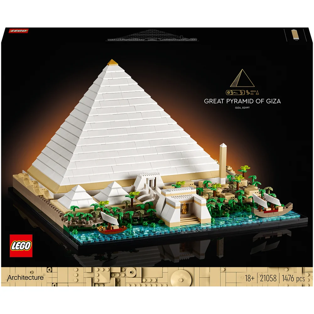 LEGO Architecture: Great Pyramid of Giza Set for Adults (21058) Afbeelding 1