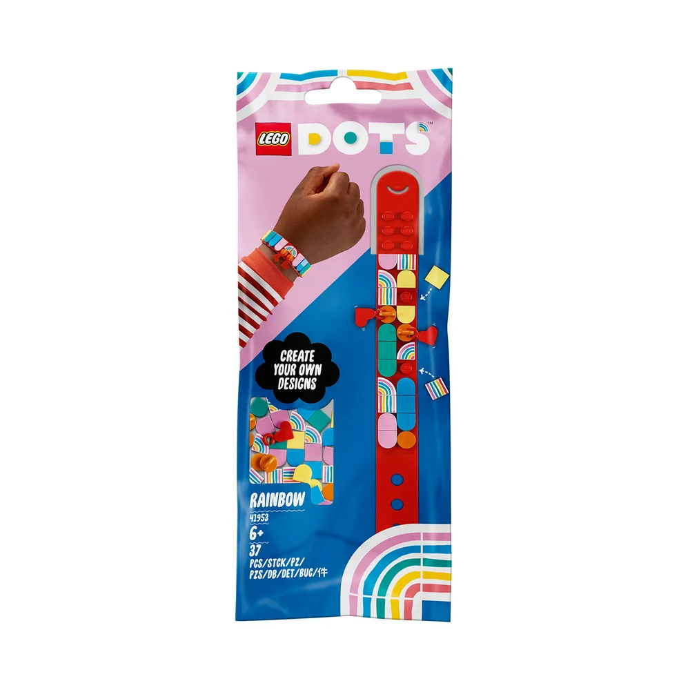 LEGO DOTS: Rainbow Bracelet with Charms Toy Crafts Set (41953) Afbeelding 1