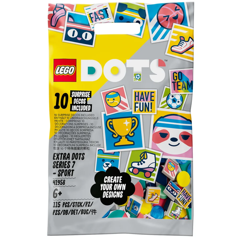 LEGO DOTS: Extra DOTS: Series 7 - SPORT Tiles Craft Set (41958) Afbeelding 1