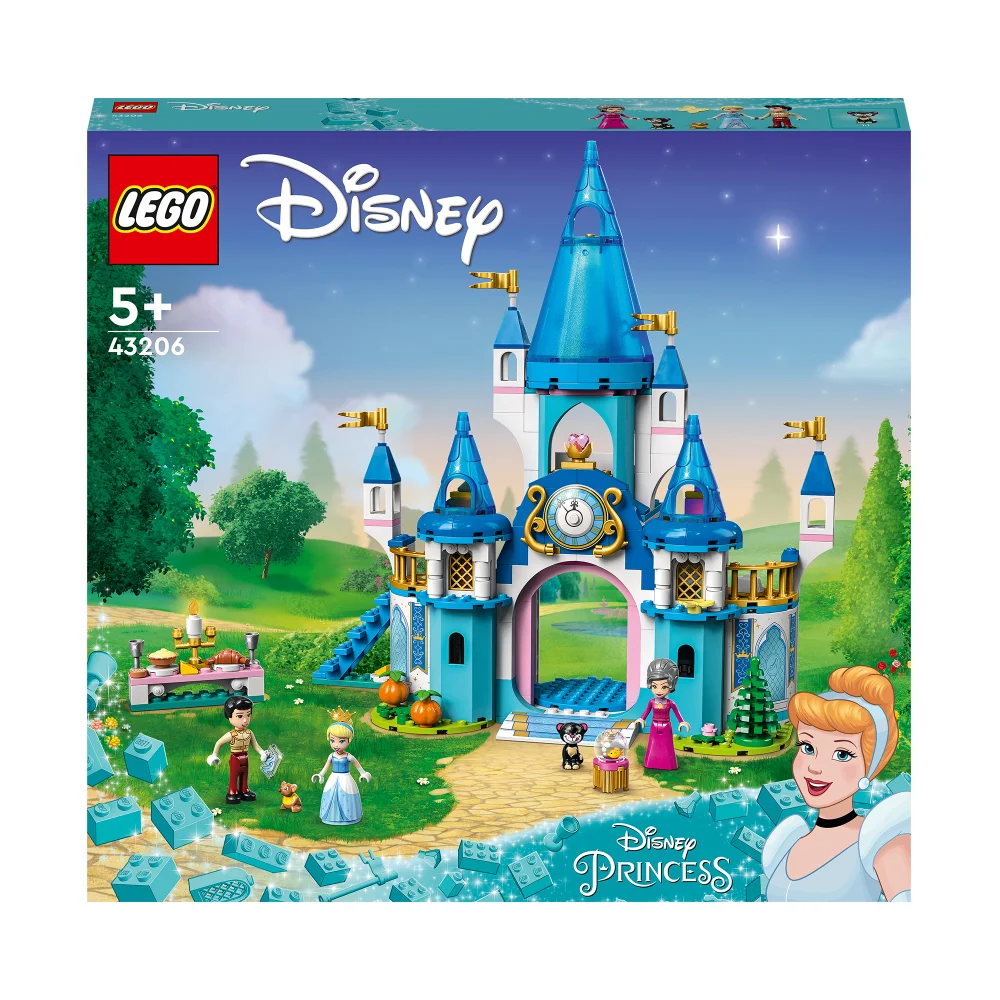 LEGO Disney Cinderella & Prince Charming's Castle Set (43206) Afbeelding 1