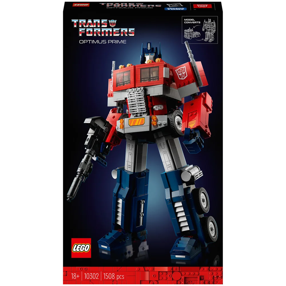 LEGO Icons Optimus Prime, Transformers Robot Model Set (10302) Afbeelding 1