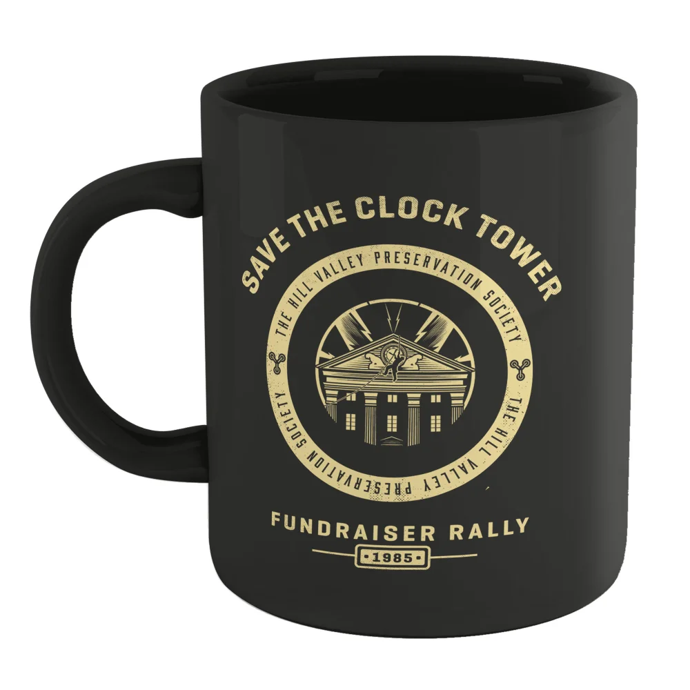 Back To The Future Clock Tower Mug - Black Afbeelding 1